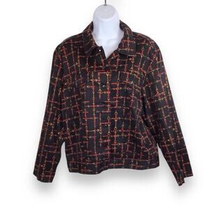 NIRA NIRA NEW YORK Lightweight Equestian Style Bomber Jacket size M